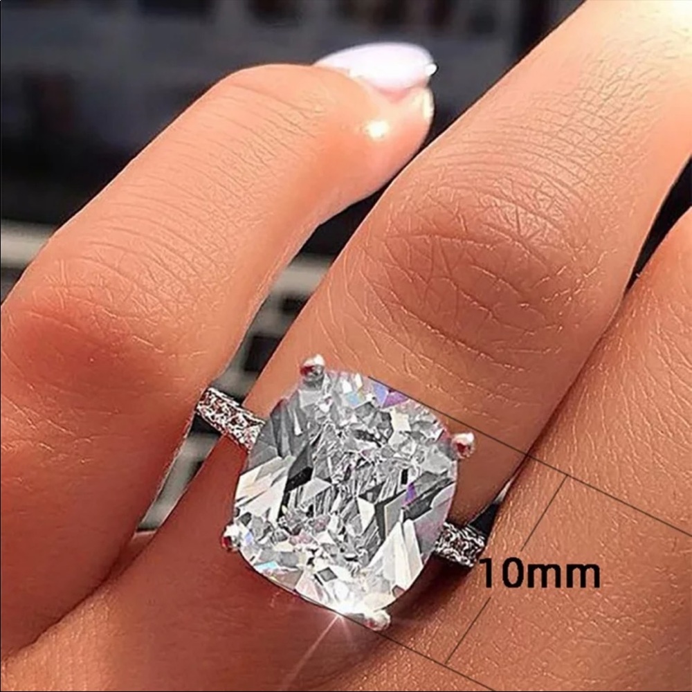 New 925 Sterling Silver Engagement Ring - Picture 5 of 5